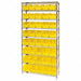 G7081 Bin Shlvng 12inx74inx36in Yellow