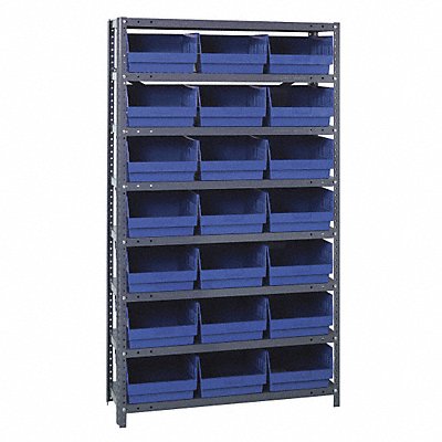 G7421 Bin Shlvng 12inx75inx36in Blue