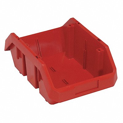 Cross-Stacking Bin Red PP 6 1/2 in