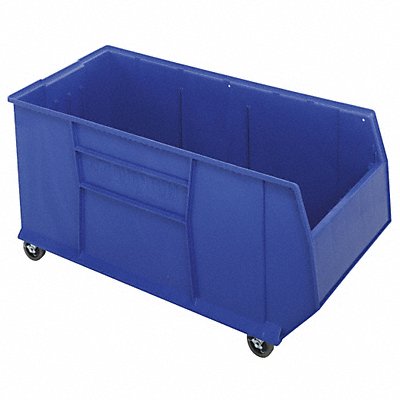 G7023 Mobile Bin Blue Polypropylene 17 1/2 in