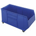 G7023 Mobile Bin Blue Polypropylene 17 1/2 in