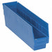 G7028 Shelf Bin Blue Polypropylene 8 in