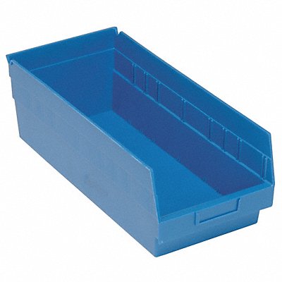 G7033 Shelf Bin Blue Polypropylene 8 in