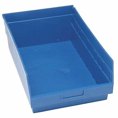 G7035 Shelf Bin Blue Polypropylene 8 in