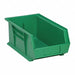 G7040 Hang and Stack Bin Green PP 6 in