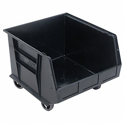 G7042 Mobile Bin Black Polypropylene 11 in