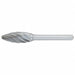 Flame Bur 3/4 Carbide Aluminum Cut