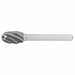 Oval Bur SE Radius End 1/2 Carbide