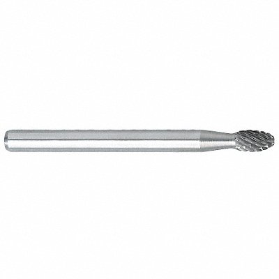 Oval Bur SE Radius End 1/8 Carbide