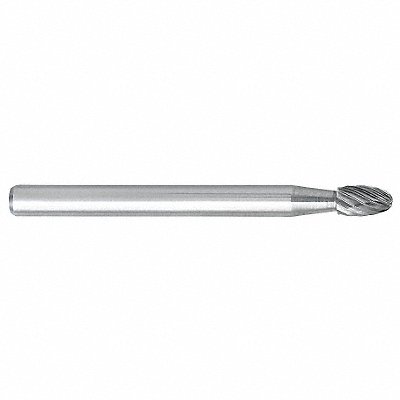 Oval Bur SE Radius End 1/8 Carbide