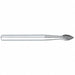 Flame Bur 1/8 Carbide Single Cut