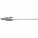 Cone Bur Pointed End 1/4 Carbide