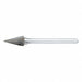 Cone Bur Pointed End 6.35mm Carbide