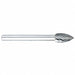 Flame Bur 4.00mm Carbide Single Cut
