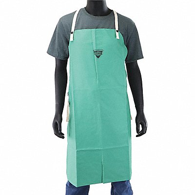 FR Welding Apron Cotton 36 Green Sateen