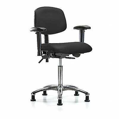 Vin Chair Chrome Med T AA Stat Blk