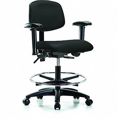 Vinyl Chair Med T AA FR Cast Blk