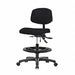 Vinyl Chair Med FR Casters Black