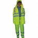 Raincoat 49 Reflectve Strip Ziprd 3X