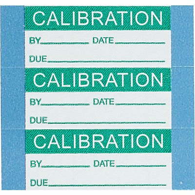 Calibration Labels 0.625 H x 1.5 PK 25