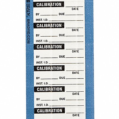 Calibration Labels 0.625 H x 1.5 PK 25