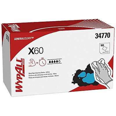 Dry Wipe 11 x 23 White PK9