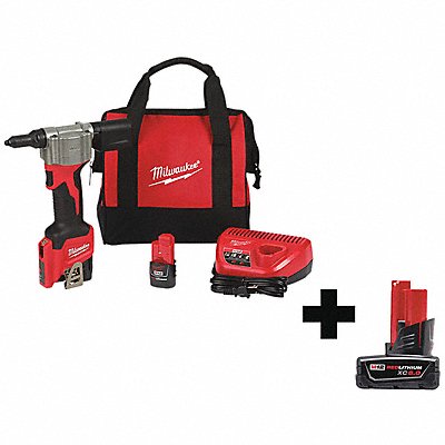 Rivet Tool Kit 12V Cordless 10-3/4 H