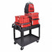 Utility Cart 500 lb 2 Shelves Black