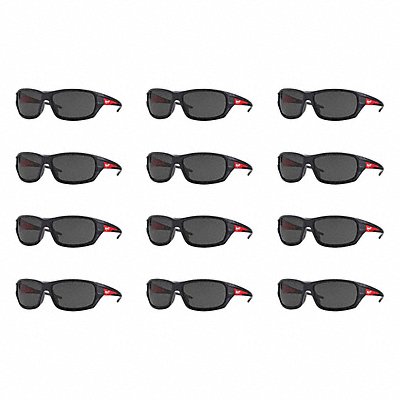 Safety Glasses 12 pk Black Frame