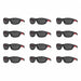 Safety Glasses 12 pk Black Frame