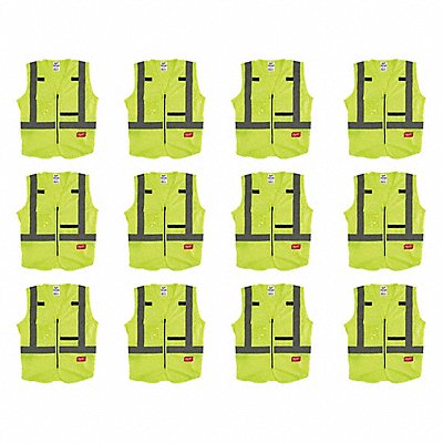 High Visibility Vest 12 pk 3XL/4XL