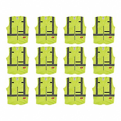 High Visibility Vest 12 pk 3XL/4XL