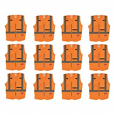 High Visibility Vest 12 pk 3XL/4XL