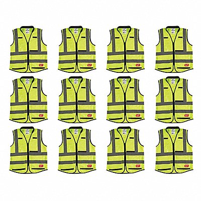 High Visibility Vest 12 pk 3XL/4XL