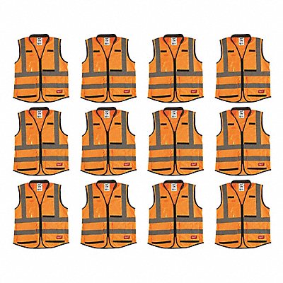 High Visibility Vest 12 pk L/XL