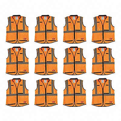 High Visibility Vest 12 pk L/XL