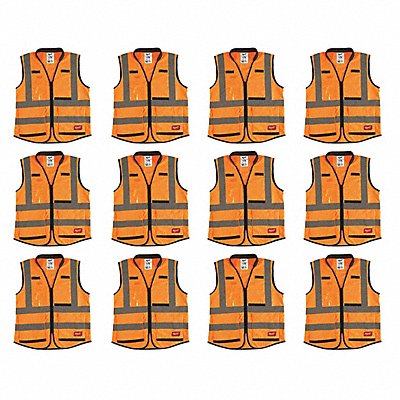 High Visibility Vest 12 pk 3XL/4XL