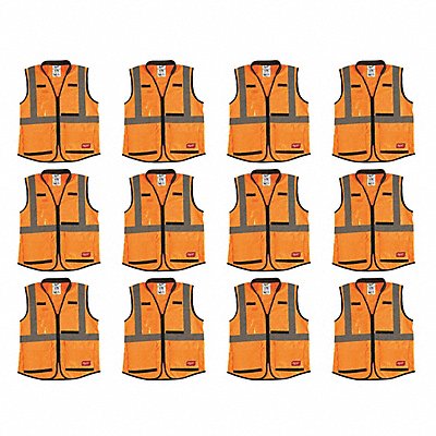 High Visibility Vest 12 pk 3XL/4XL