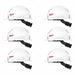 Hard Hat Front Brim 6 pk White