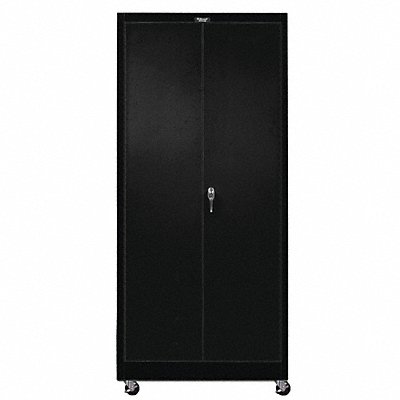 K4836 Storage Cabinet 78 x36 x24 Black 4Shlv