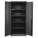 Storage Cabinet 78 x48 x24 Black 4Shlv