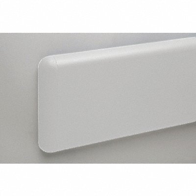Wall Protection Guard 7-3/4inH SilvrGray