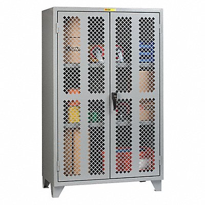 Storage Cabinet 78 x24 x48 Gray 2Shlv