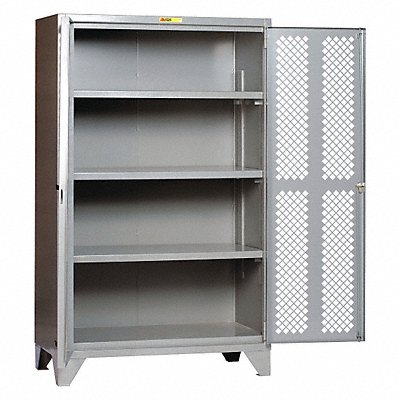 Storage Cabinet 78 x24 x60 Gray 3Shlv