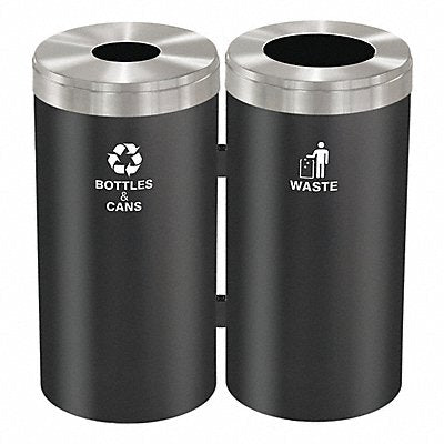 Recycling Container Black 46 gal.