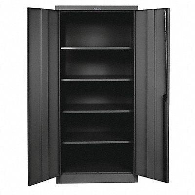 Storage Cabinet 72 x36 x24 Black 4Shlv