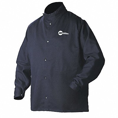 Welding Jacket Navy Cotton/Nylon 4XL