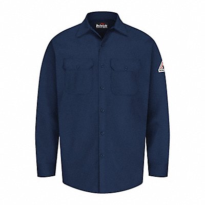 FR Long Sleeve Shirt Button Navy L Long