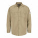 G7306 FR Long Sleeve Shirt Button Khaki M