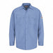 G7306 FR Long Sleeve Shirt Button Lt Blue M